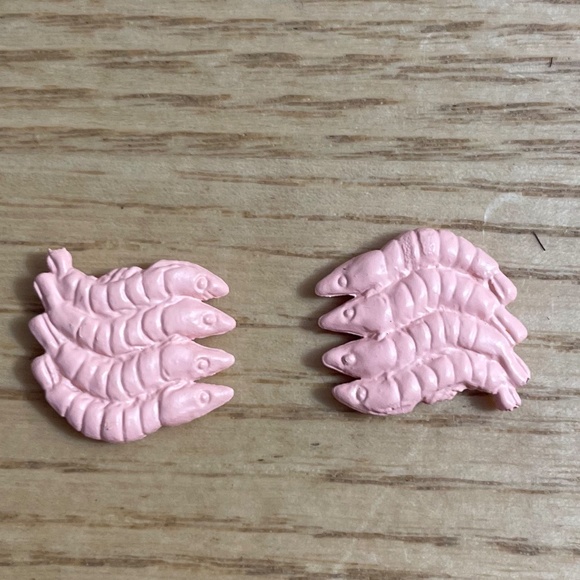 Lil Woodzeez Hopin Farmers Market Replacement 2 Shrimp Prawn Calico Critters Set - Picture 2 of 3